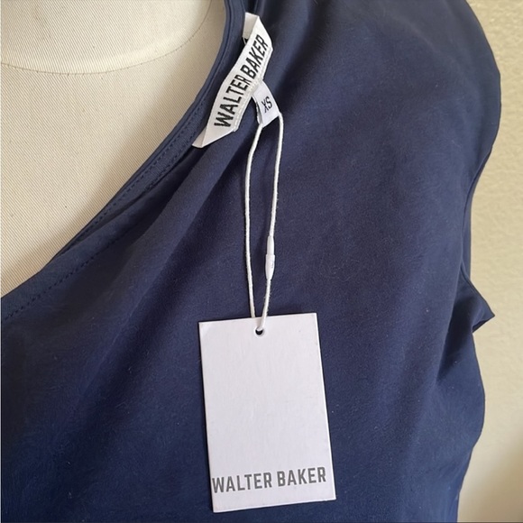 WALTER BAKER Sexy Padded One Shoulder Blouse Top - Picture 4 of 7